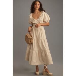 Anthropologie Somerset Puff Sleeve Dress Size Small